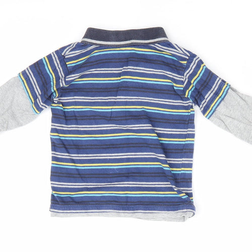 Disney by Matalan Boys Blue Striped  Basic Casual Size 9-12 Months  - Team Tigger Blue Yellow Black Grey Stripes