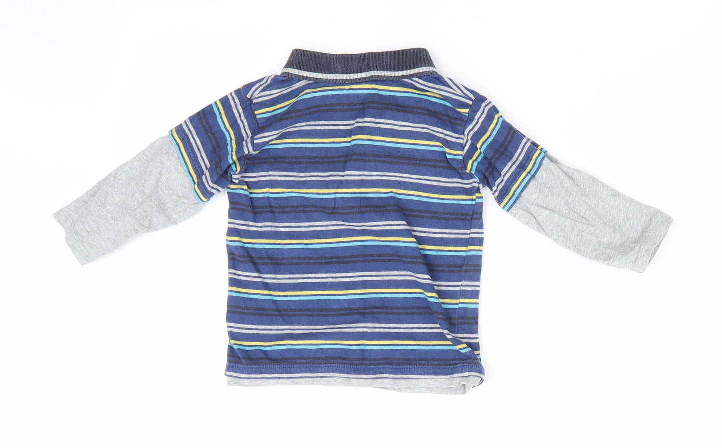 Disney by Matalan Boys Blue Striped  Basic Casual Size 9-12 Months  - Team Tigger Blue Yellow Black Grey Stripes