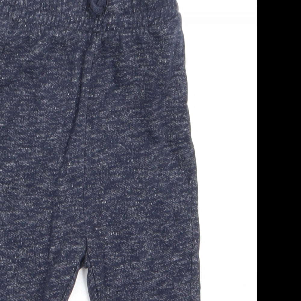 Nutmeg Boys Blue   Jogger Trousers Size 12-18 Months  - White fleck