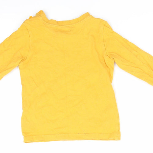 Baby M&Co Boys Yellow   Basic Casual Size 12-18 Months  - Bicycles Super Awesome Dude