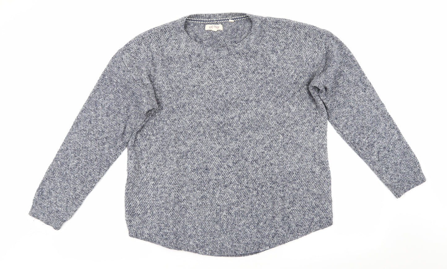 Fat Face Womens Blue   Pullover Jumper Size 14  - Blue Grey mix