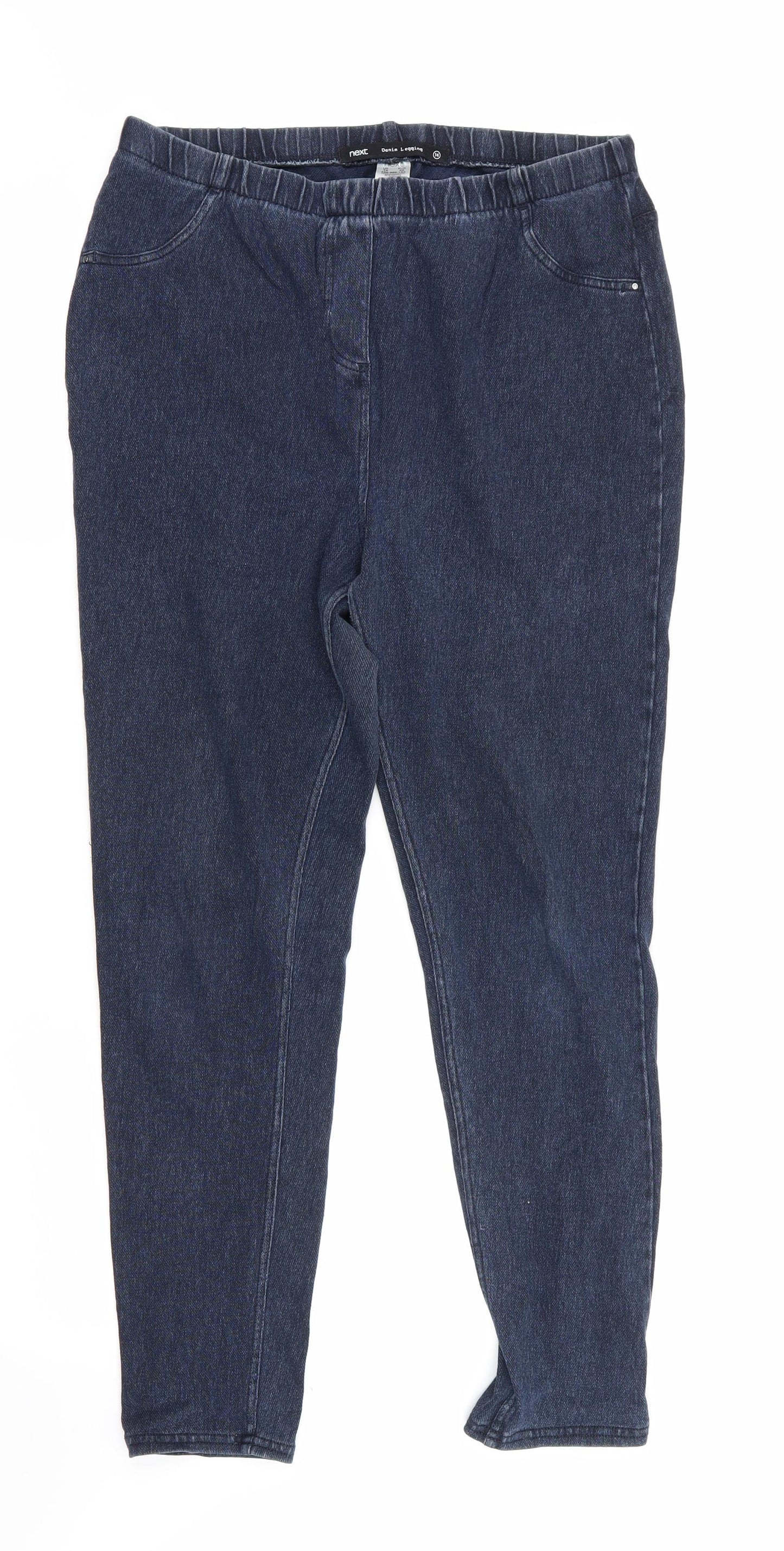 NEXT Womens Blue   Jegging Leggings Size 14 L27 in - Denim Legging