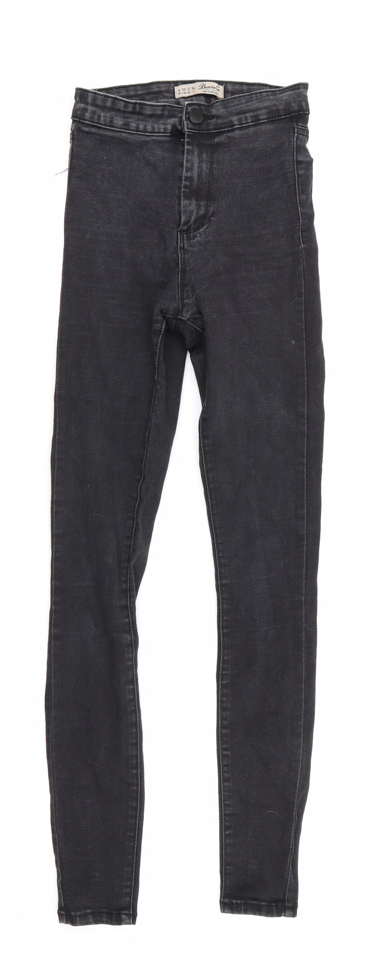 Denim Co Womens Black Skinny Jeans Size 4 L28 in