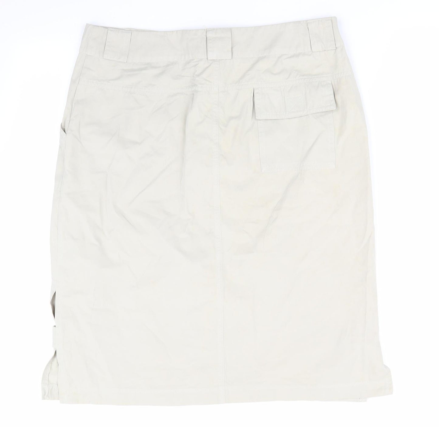 CMD Womens Green   A-Line Skirt Size 14  - Vented and buttoned Hem