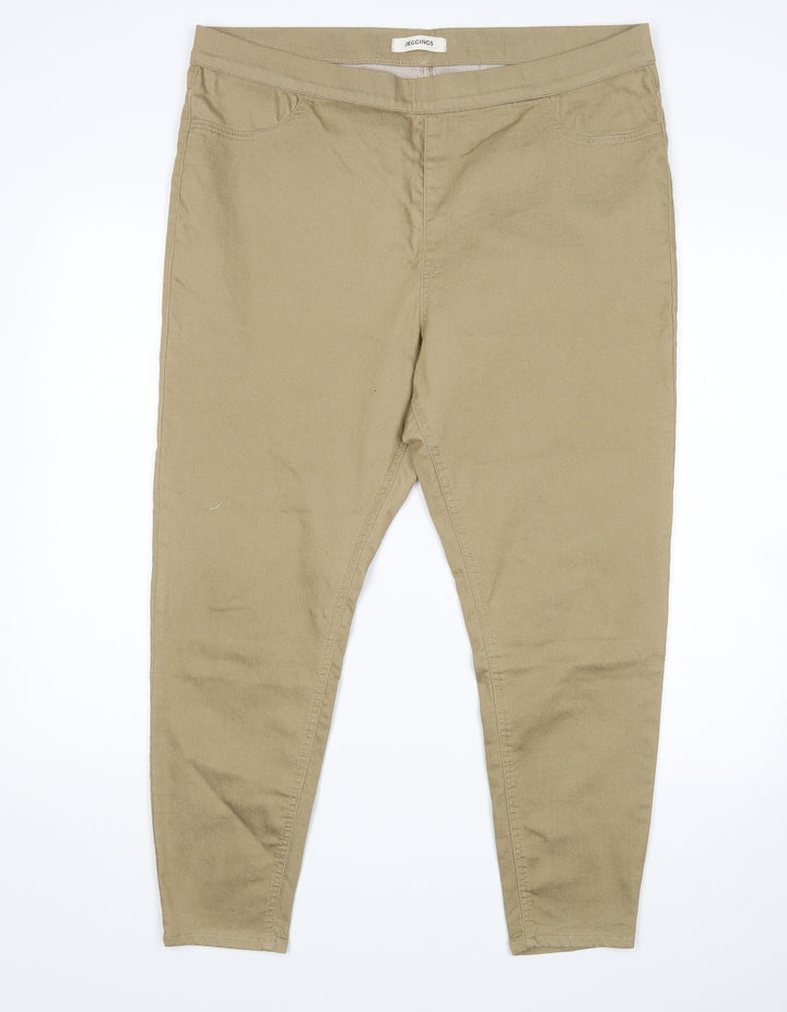 Preworn Womens Beige   Jegging Jeans Size 38 in L26 in
