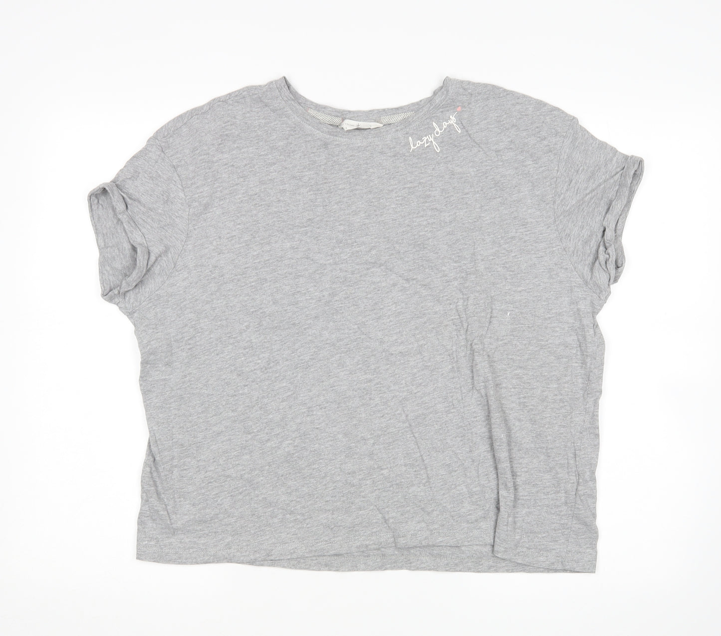 M&S Womens Grey   Top Pyjama Top Size L