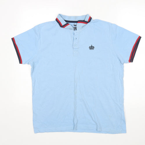 Pride & Soul Mens Blue    Polo Size L