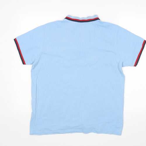 Pride & Soul Mens Blue    Polo Size L