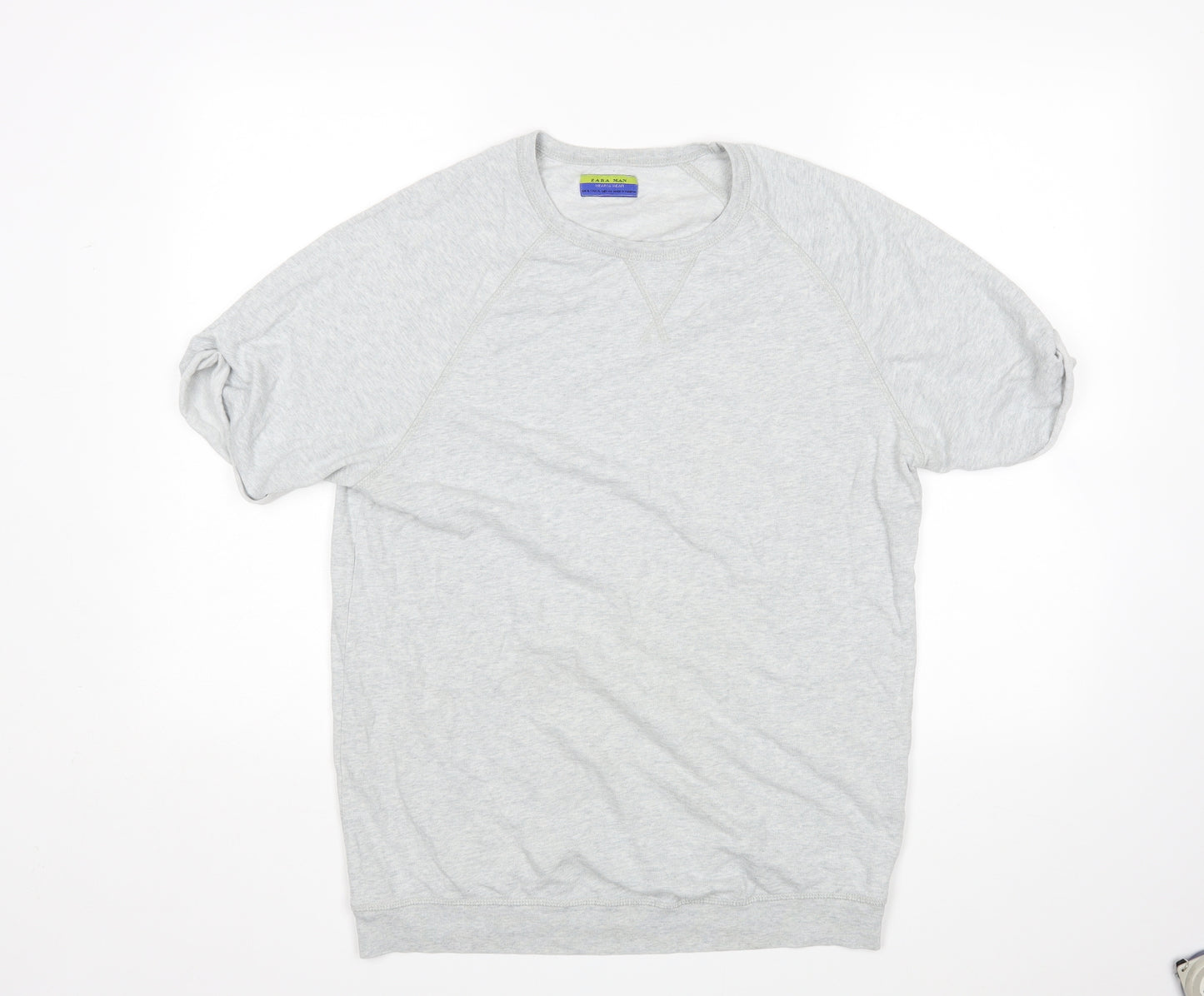 Zara Mens Grey   Pullover Sweatshirt Size XL