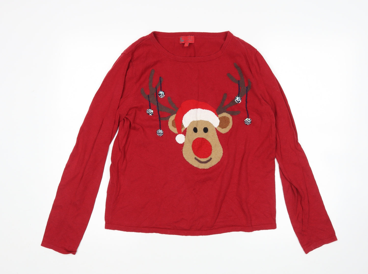 NEXT Womens Red   Pullover Jumper Size 8