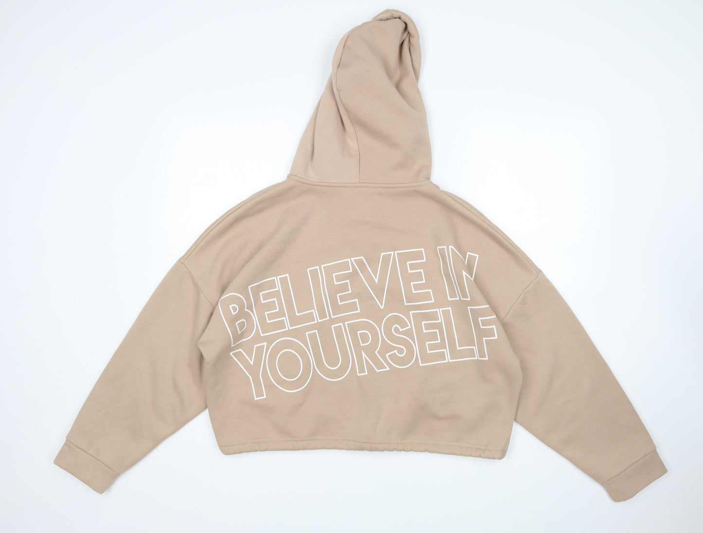 George Womens Beige   Pullover Hoodie Size L