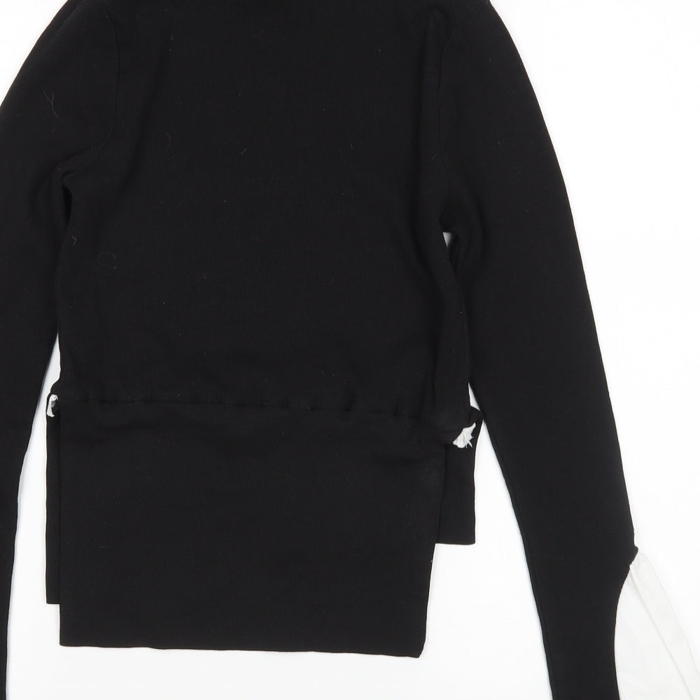 Portobello Punk Womens Black   Pullover Jumper Size 6