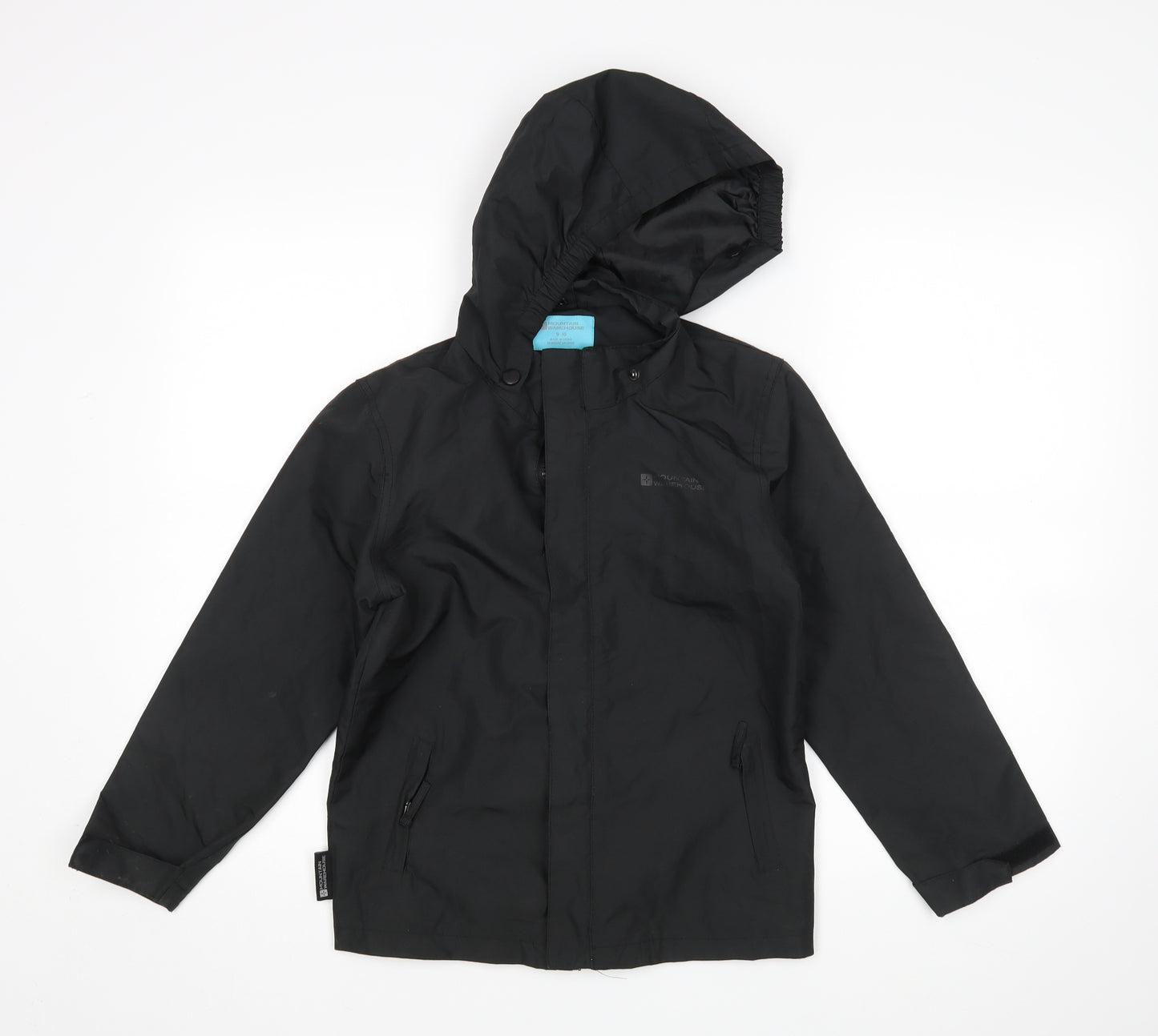Mountain Warehouse Boys Black   Rain Coat Coat Size 9-10 Years