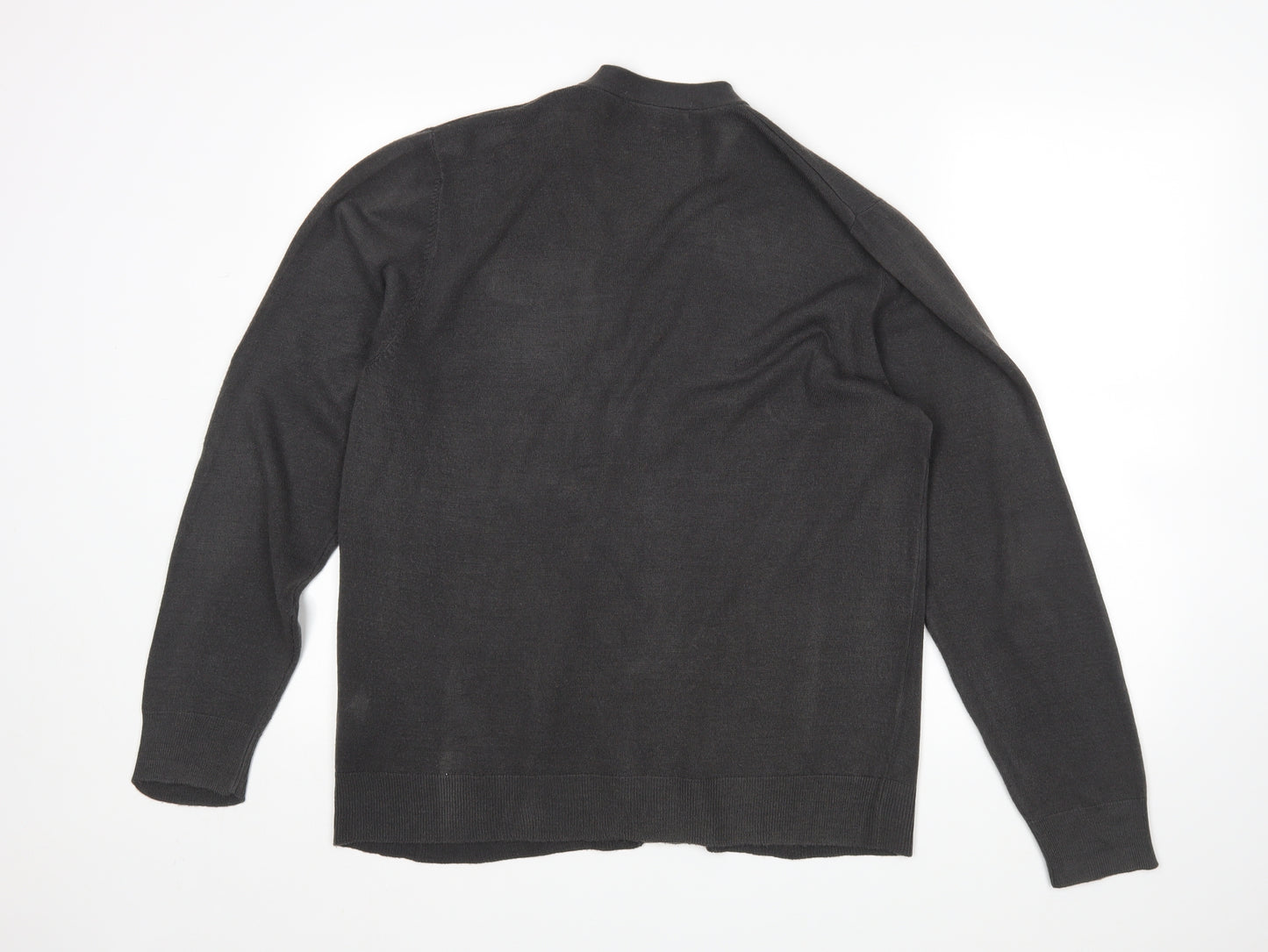 M&S Mens Grey   Cardigan Jumper Size L