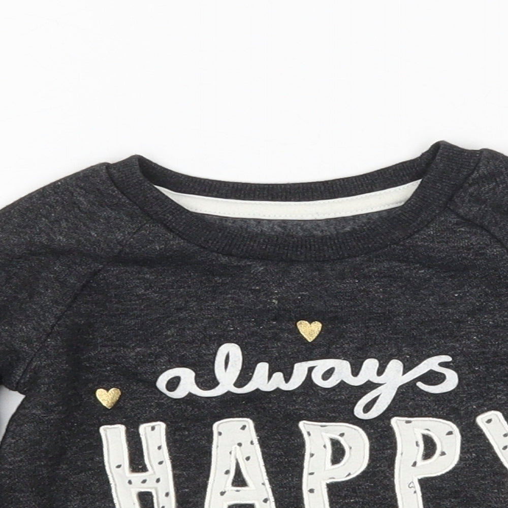 Primark Girls Grey   Pullover Jumper Size 12-18 Months