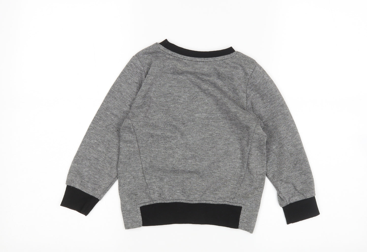 Primark Boys Grey   Pullover Jumper Size 4-5 Years