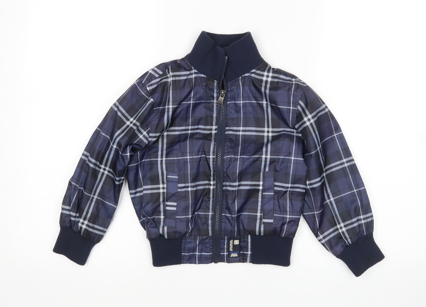 Trn Boy Boys Blue Plaid  Jacket  Size 2-3 Years