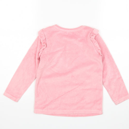George Girls Pink   Top Pyjama Top Size 6-7 Years  - Unicorn