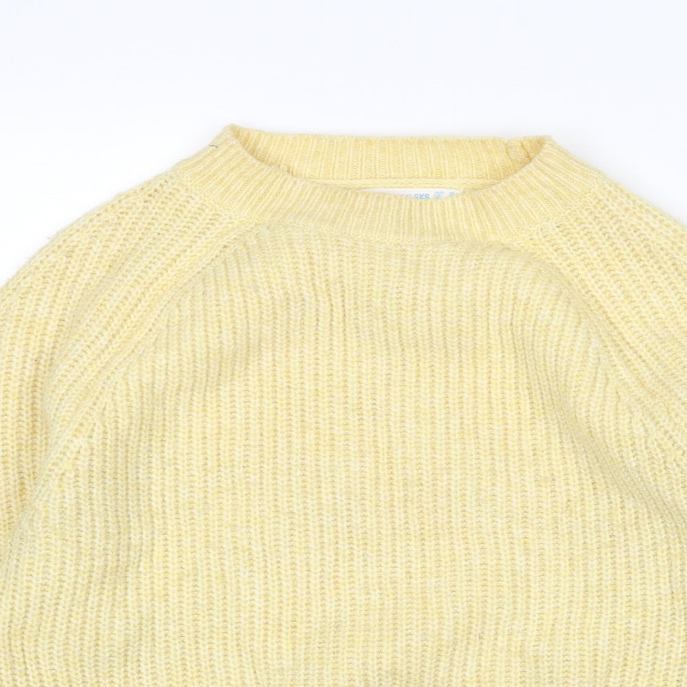 Primark Womens Yellow   Pullover Jumper Size 2XS