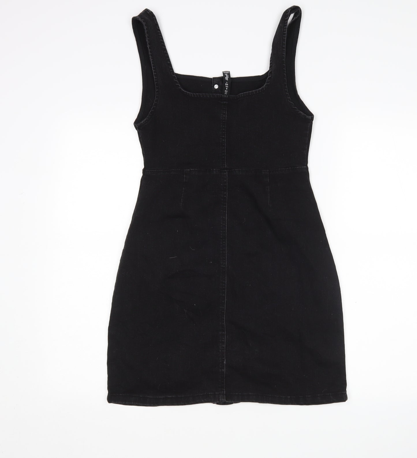 Denim Co Womens Black   Pinafore/Dungaree Dress  Size 8