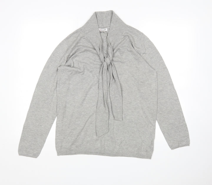 Damart Womens Grey Pullover Jumper Size 10
