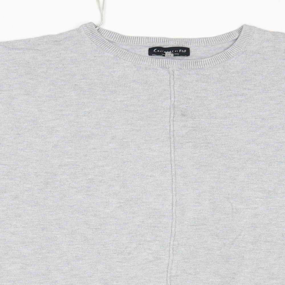 F&F Womens Grey   Pullover Jumper Size 8