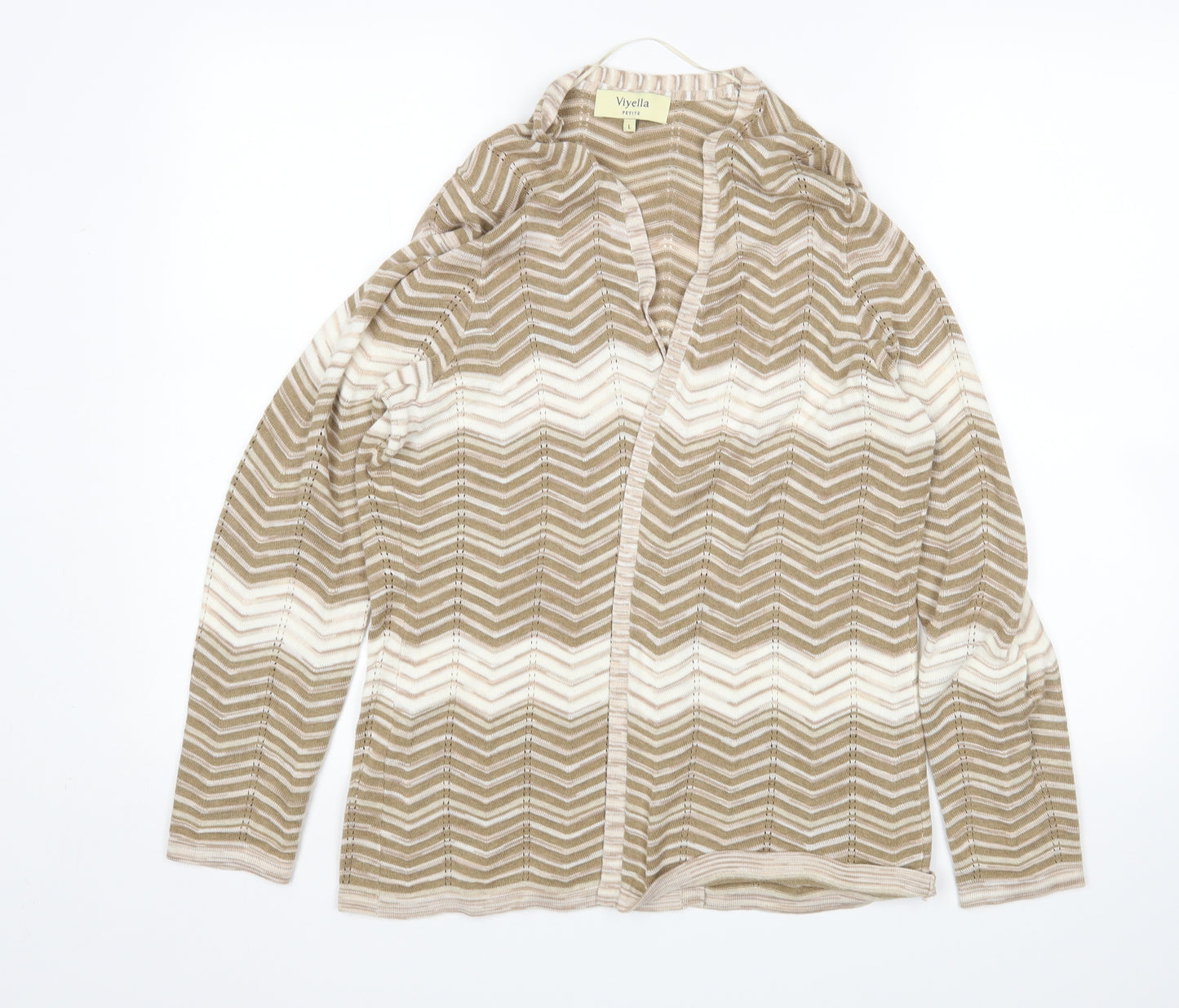 Viyella Womens Multicoloured Striped  Cardigan Jumper Size L