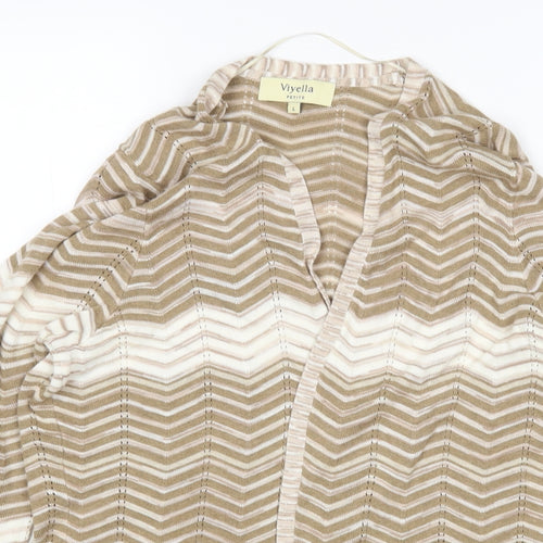 Viyella Womens Multicoloured Striped  Cardigan Jumper Size L