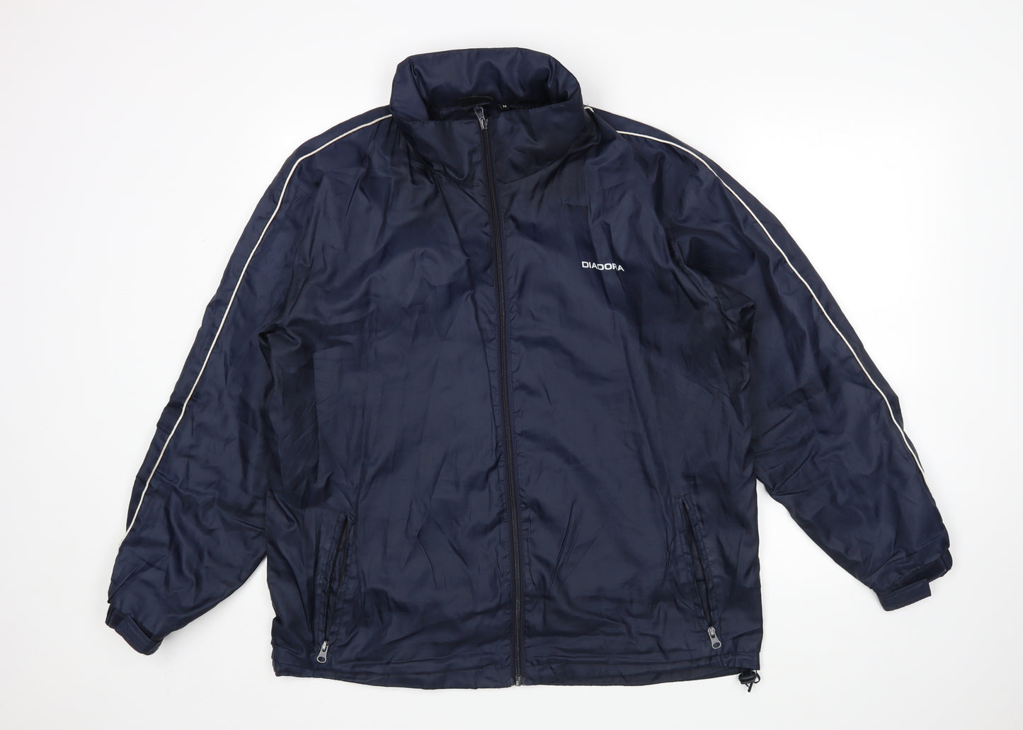 Diadora Mens Blue   Windbreaker Jacket Size M