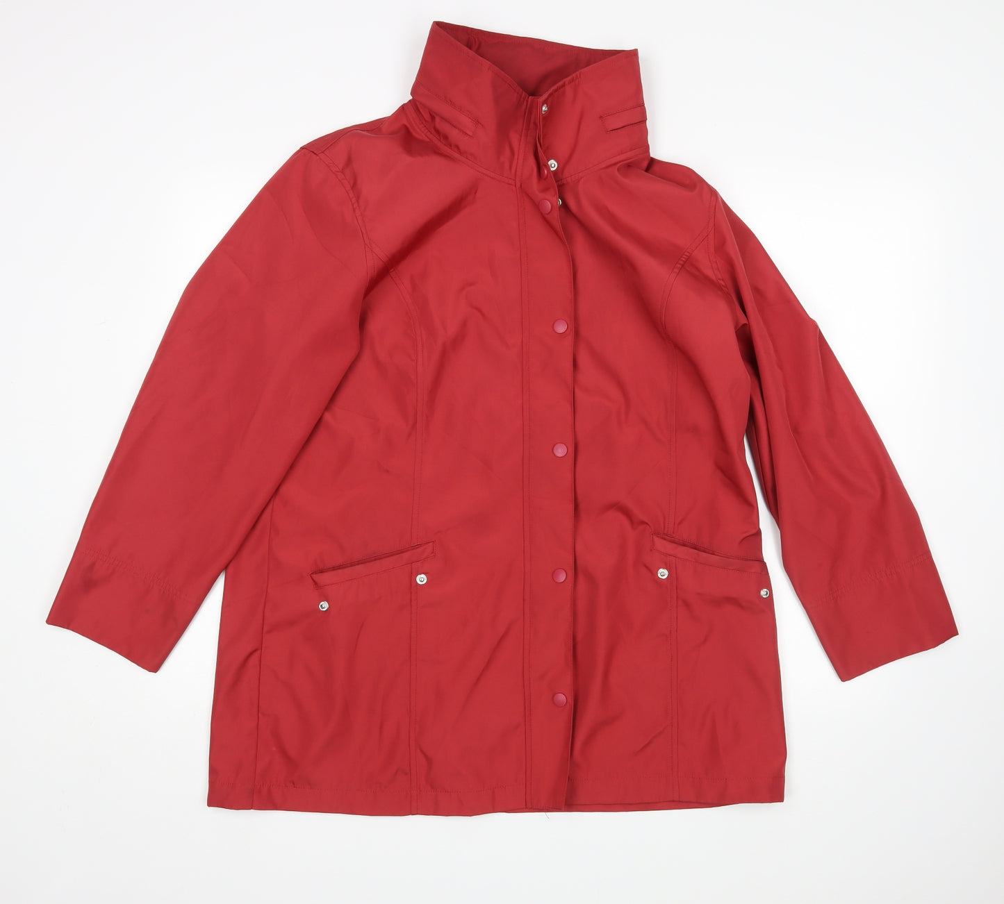 PennyPlain Womens Red   Overcoat Coat Size 14