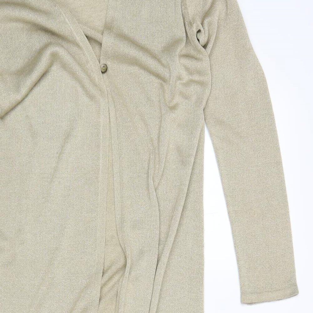 Planet Womens Beige   Cardigan Jumper Size M