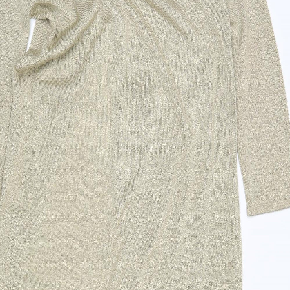 Planet Womens Beige   Cardigan Jumper Size M