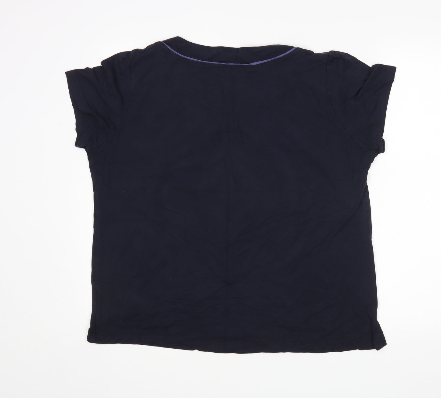 Preworn Womens Blue   Basic T-Shirt Size 20