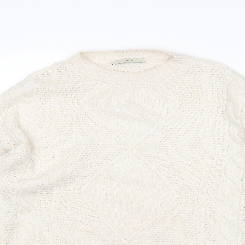 George Womens Beige   Pullover Jumper Size M
