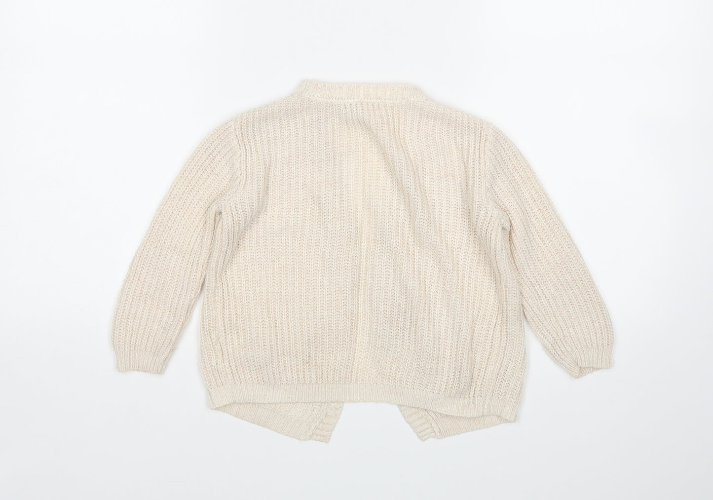 Primark Girls Beige   Cardigan Jumper Size 4-5 Years