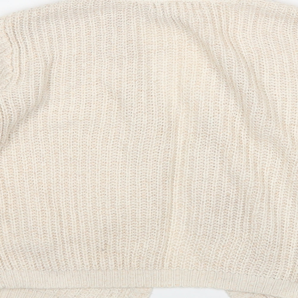 Primark Girls Beige   Cardigan Jumper Size 4-5 Years