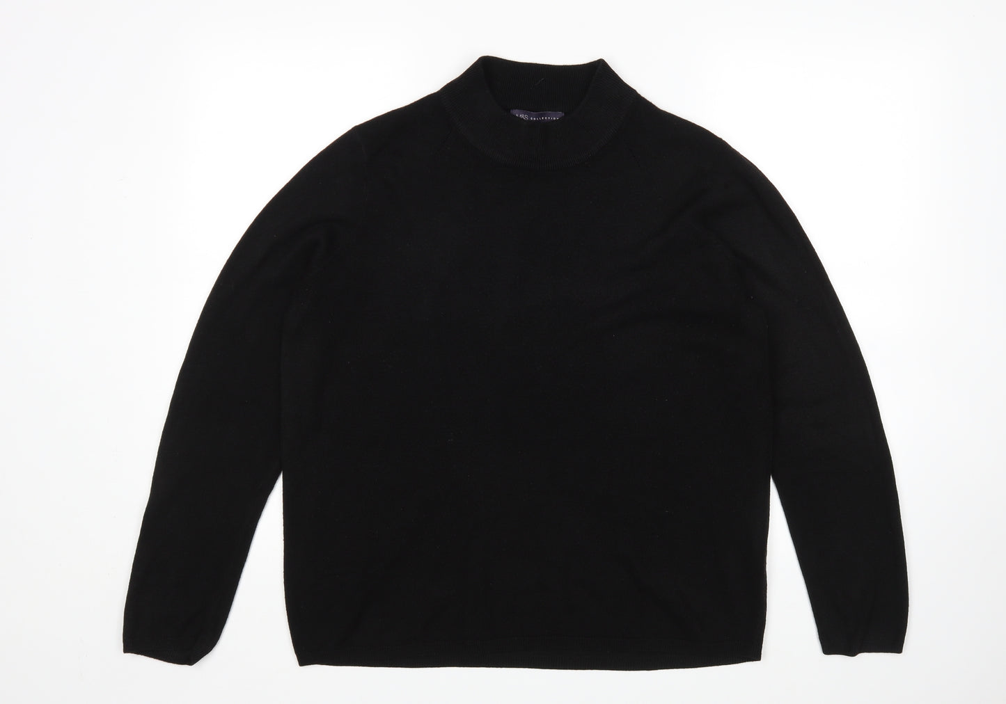 M&S Womens Black   Pullover Jumper Size 18