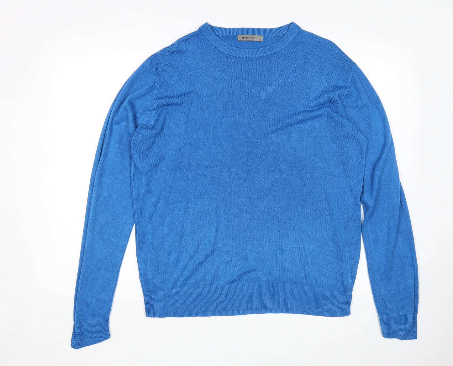 Cedar Wood State Womens Blue   Pullover Jumper Size L