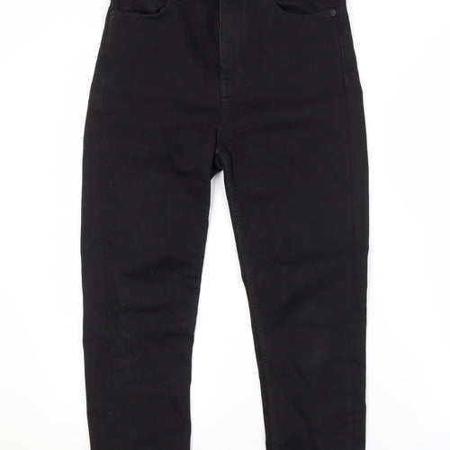M&S Womens Black   Cropped Jeans Size 8 L22 in