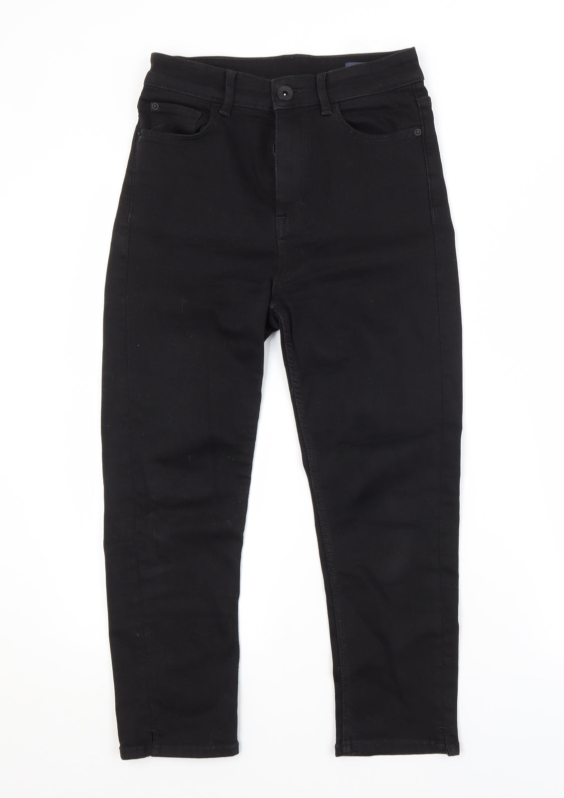 M&S Womens Black   Cropped Jeans Size 8 L22 in