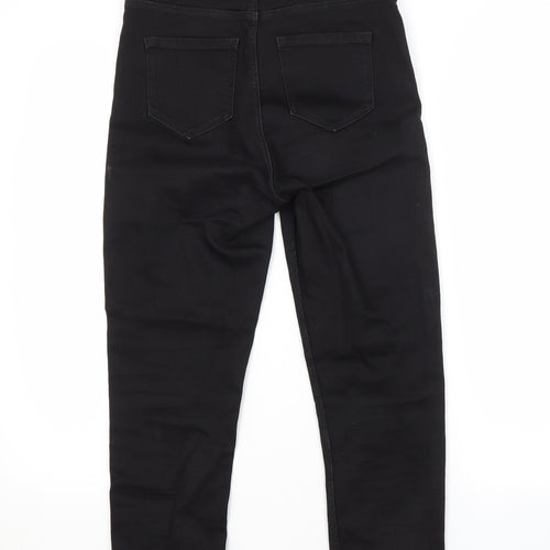 M&S Womens Black   Cropped Jeans Size 8 L22 in