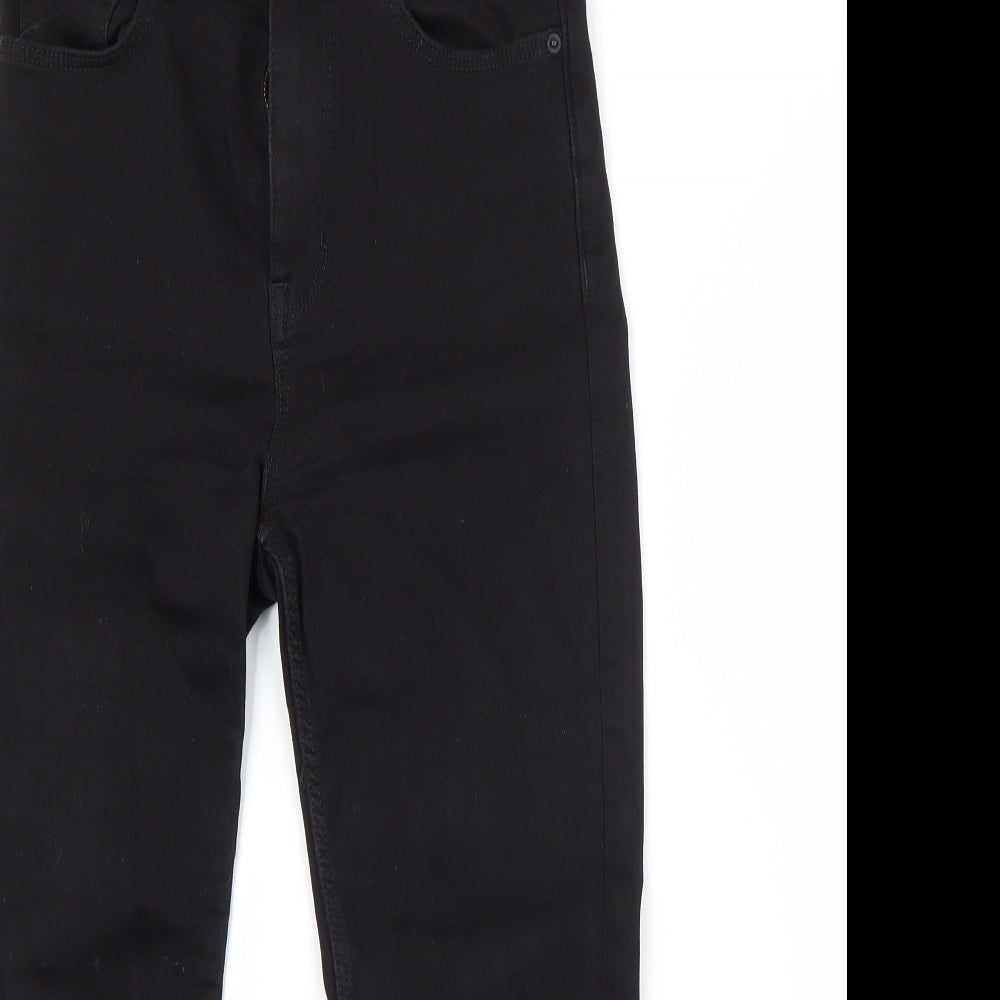 M&S Womens Black   Cropped Jeans Size 8 L22 in