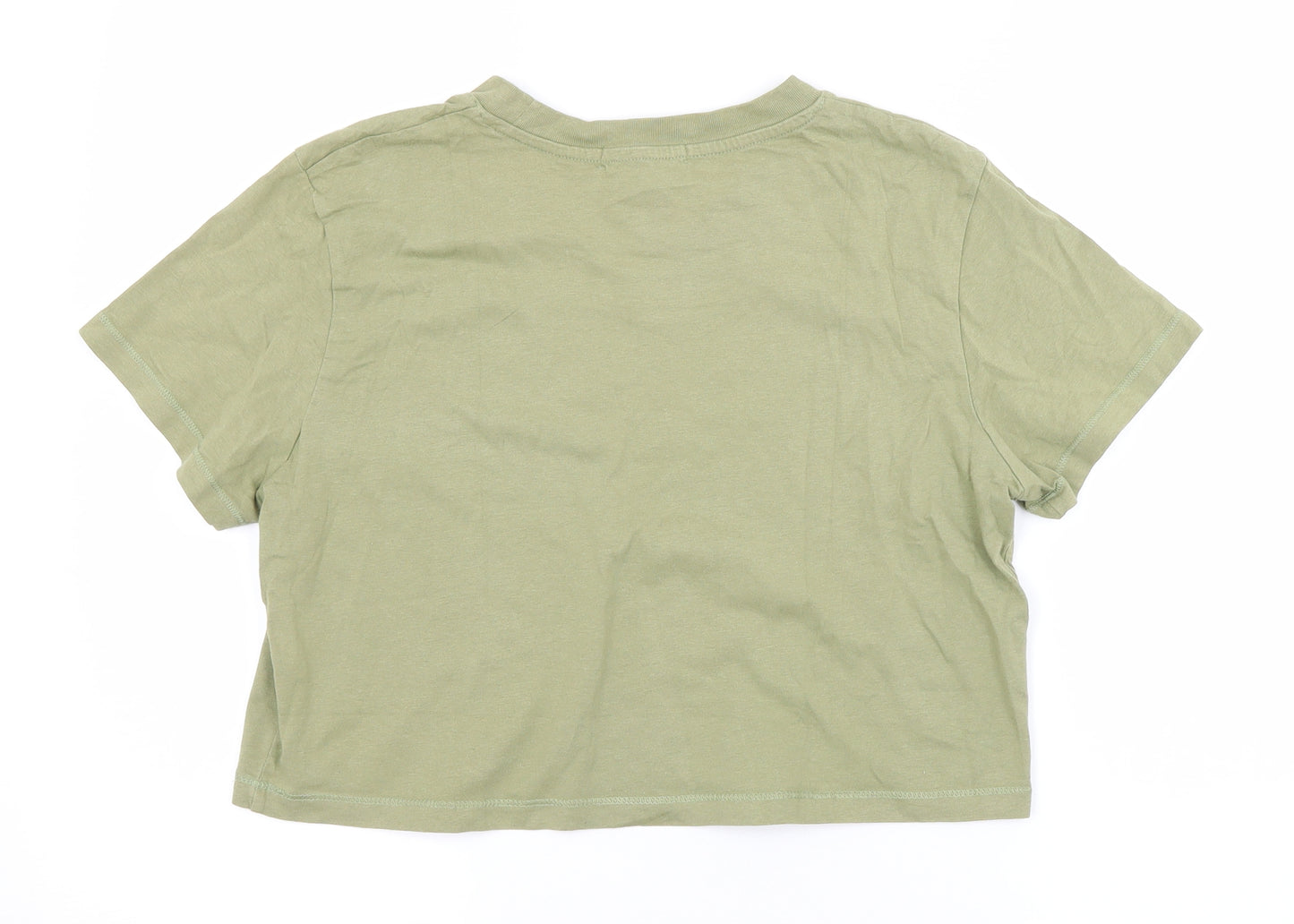 Preworn Womens Green   Cropped T-Shirt Size L