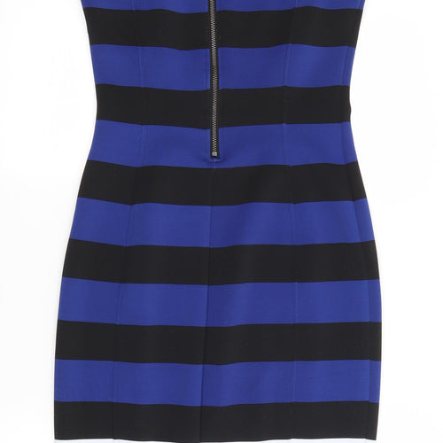 H&M Womens Multicoloured Striped  Pencil Dress  Size S