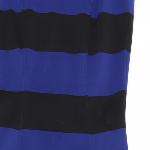 H&M Womens Multicoloured Striped  Pencil Dress  Size S
