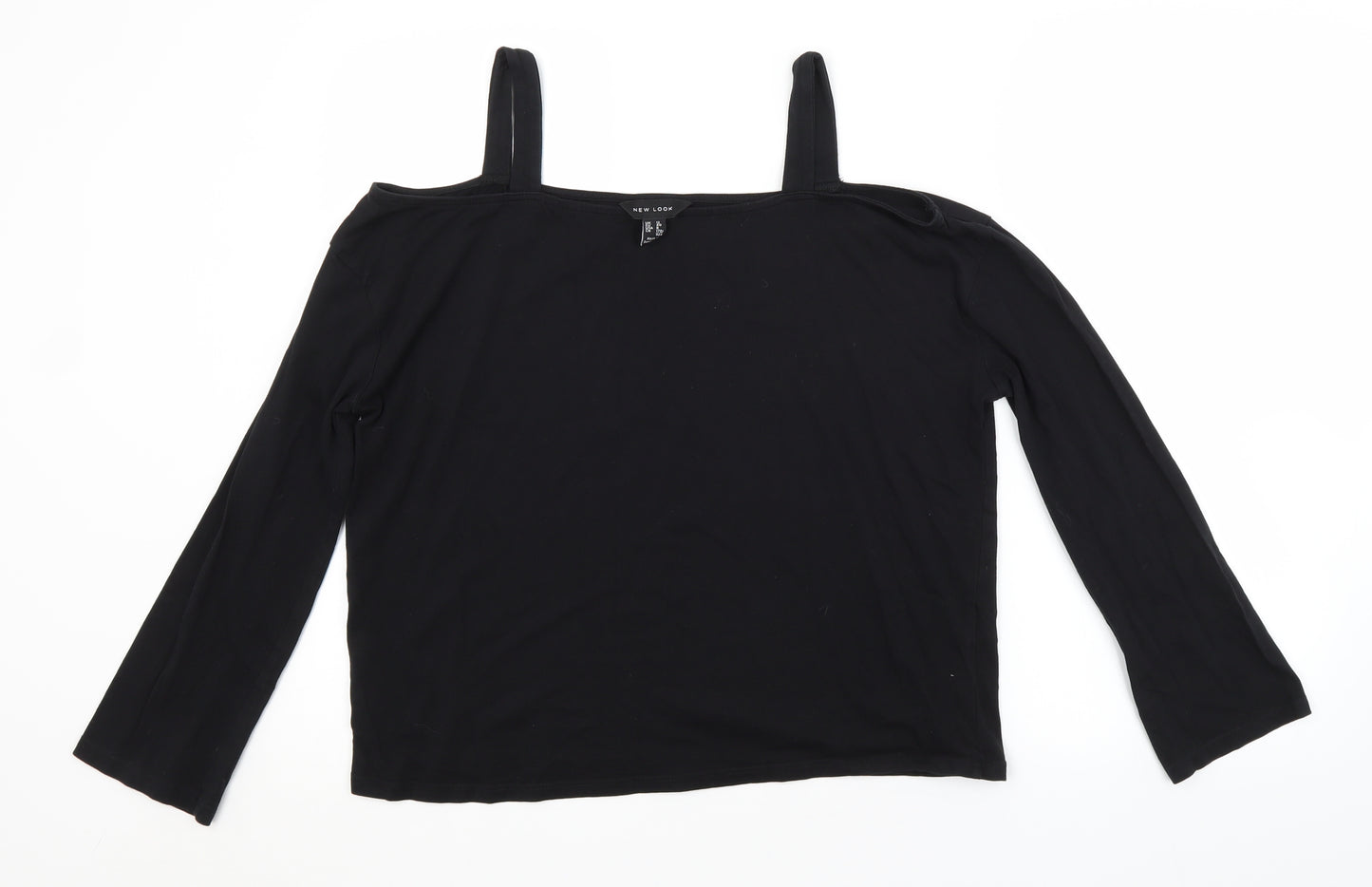New Look Womens Black   Cropped T-Shirt Size 12