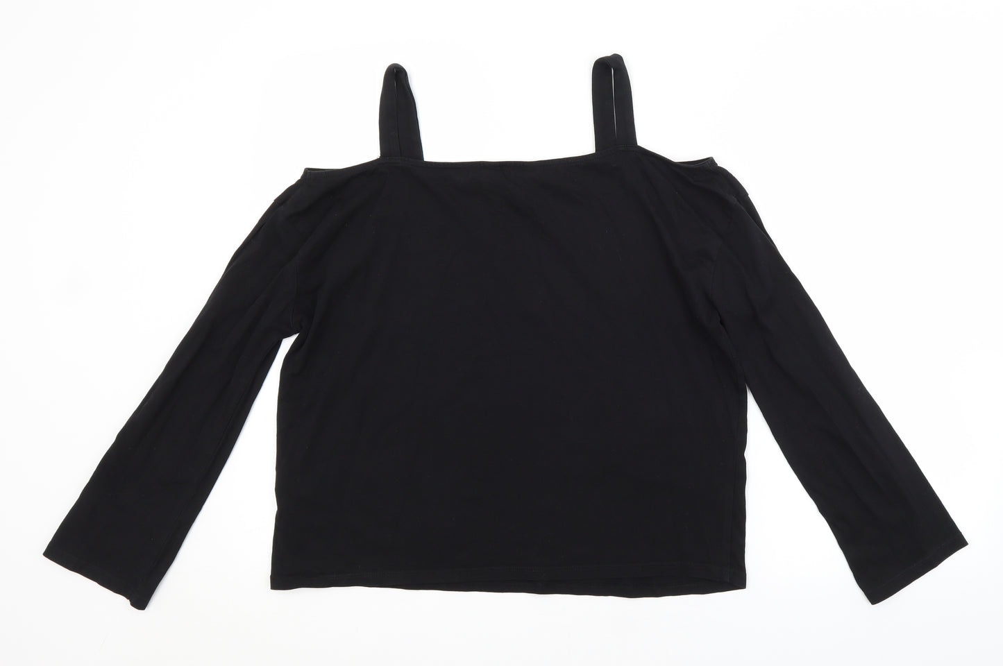 New Look Womens Black   Cropped T-Shirt Size 12