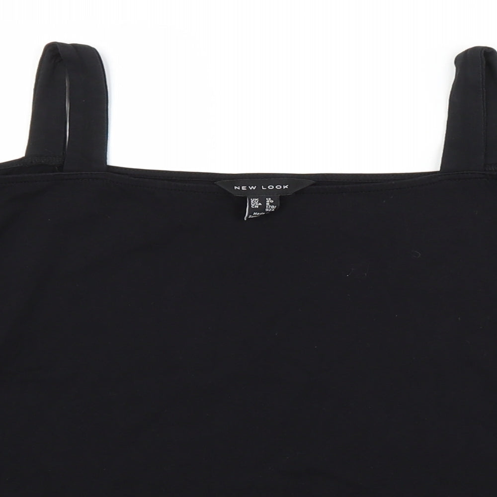New Look Womens Black   Cropped T-Shirt Size 12