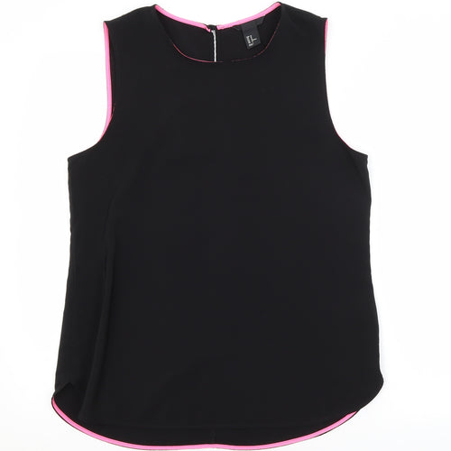 H&M Womens Black   Basic Blouse Size 14
