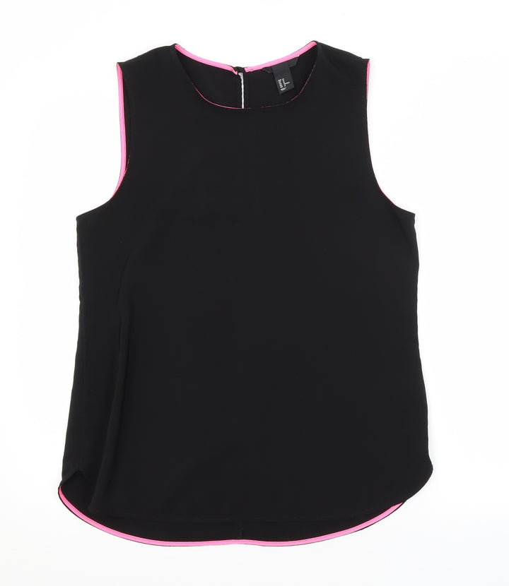 H&M Womens Black   Basic Blouse Size 14
